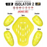 Forcefield ISOLATOR 2 CE Level 2 Motorcycle Jacket Armour Insert Upgrade Set 001