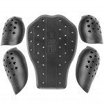 SAS-TEC CE Level 2 Motorcycle Armour Biker Jacket Protection Set of 5 Inserts 14XL Set 3
