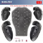 SAS-TEC CE Level 2 Motorcycle Armour Biker Jacket Protection Set of 5 Inserts 14XL Set 2