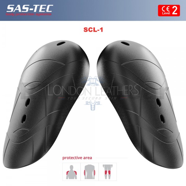 SAS-TEC Motorcycle Biker Body Armour Inserts for Elbow & Knee Protection CE Level 2