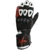 RTX NX5 Track Pro Race Black & Red Leather Motorcycle Gloves