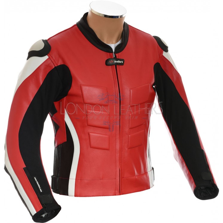 RTX AKIRA Red Leather Motorcycle Jacket