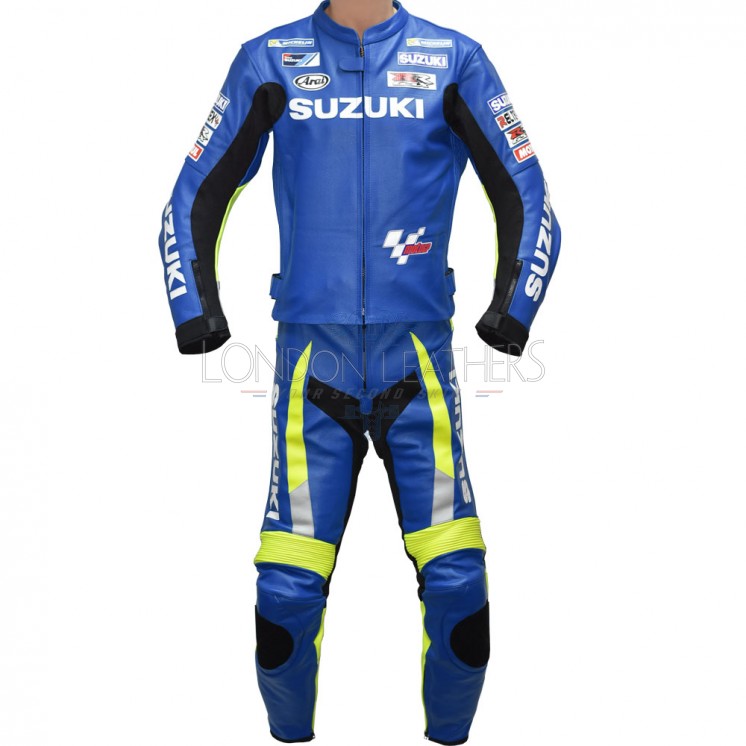 Suzuki Motorcycle Suit Suzuki Racing Leathers SUZUKI ECSTAR Blue